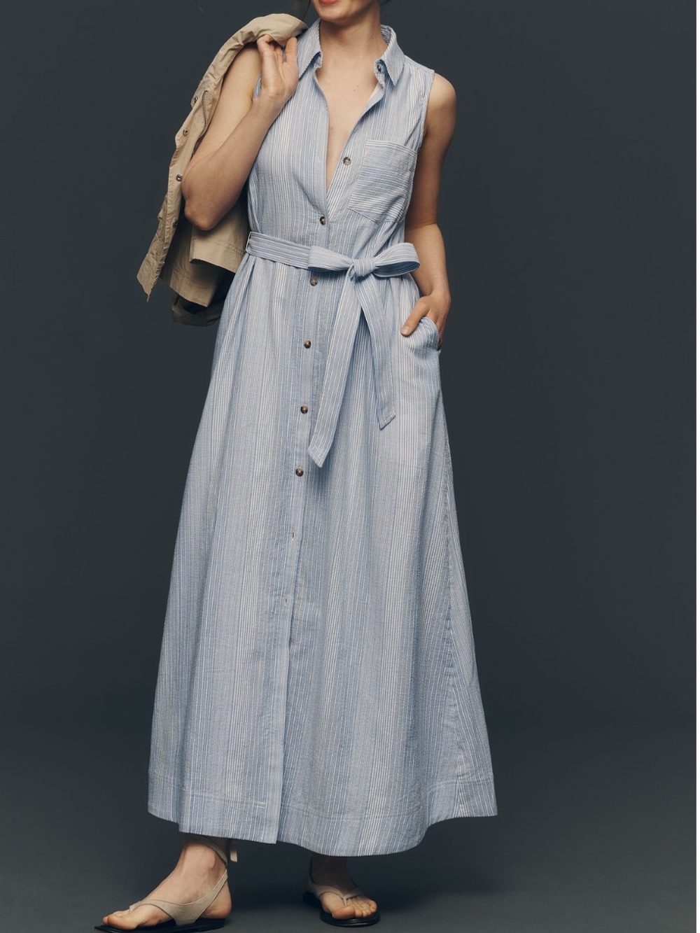 Mona cotton shirt dress from by Maeve NWT SZ SP